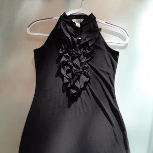White House Black Market ruffled sleeveless top